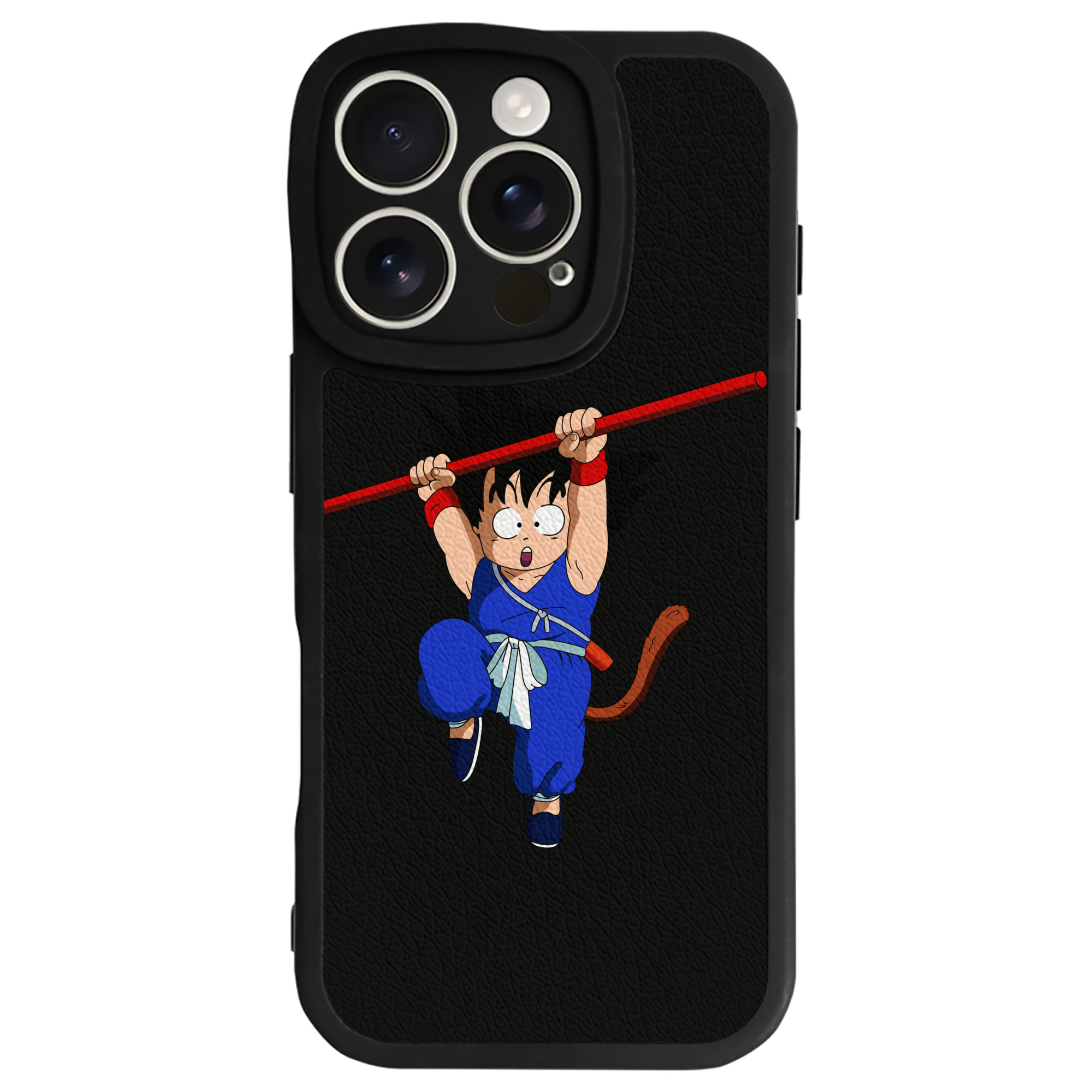 （画像用） ドラゴンボール 孫悟空（そん ごくう）Son Goku カカロット DRAGON BALL Kakarotto 【iPhone 16シリーズ対応】シリコンスマホケース（レザー調） 材質：シリコン
